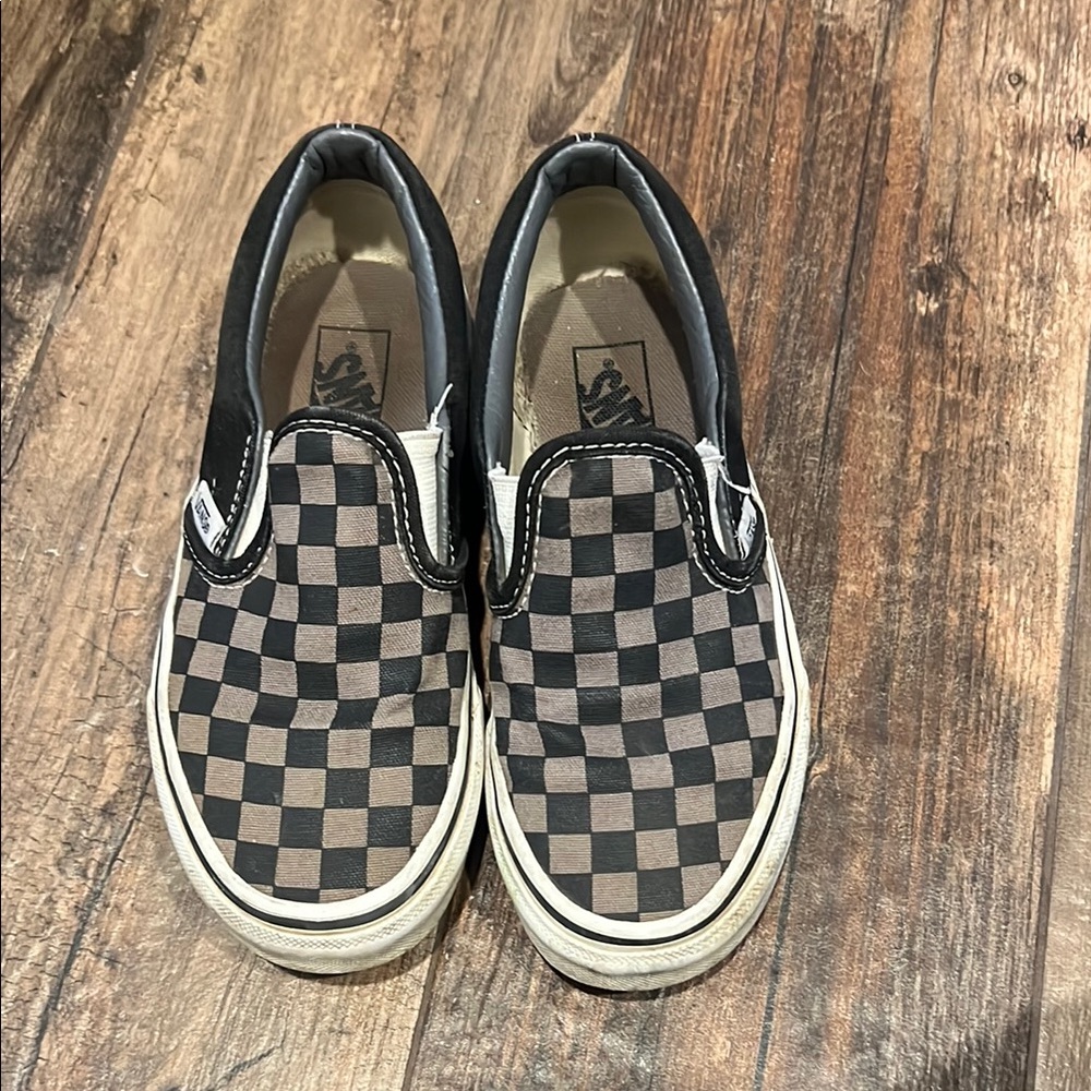 Checkered Slip-On Sneakers